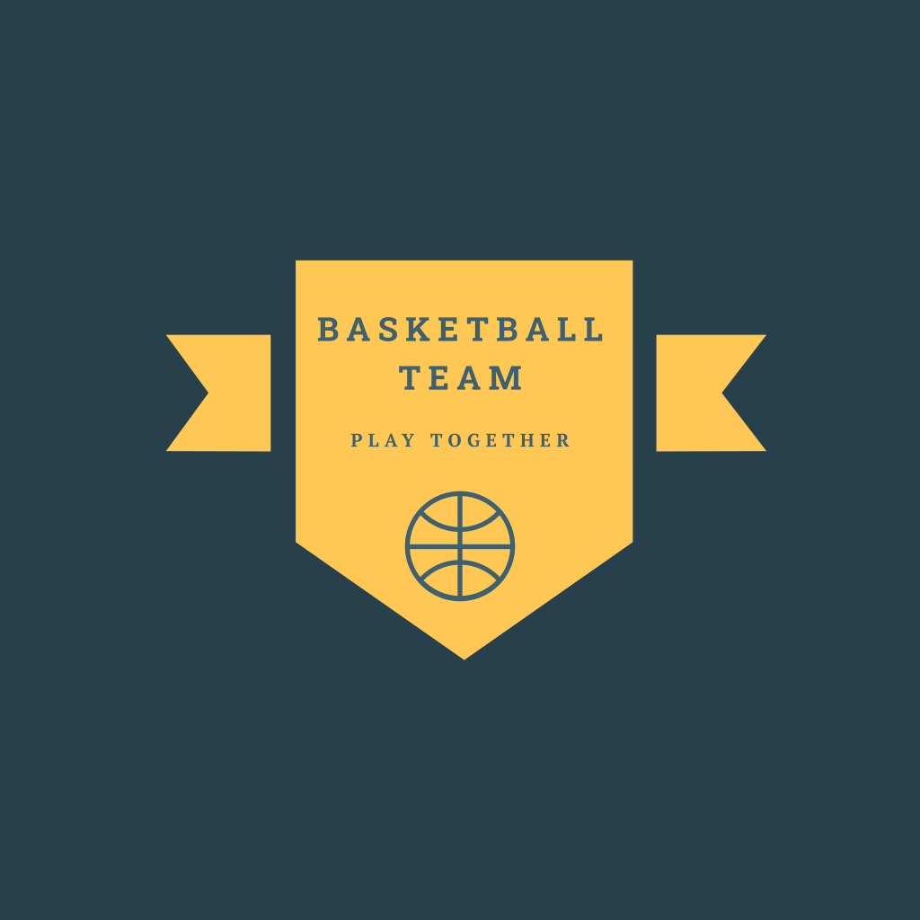 Баскетбол Желтый Логотип