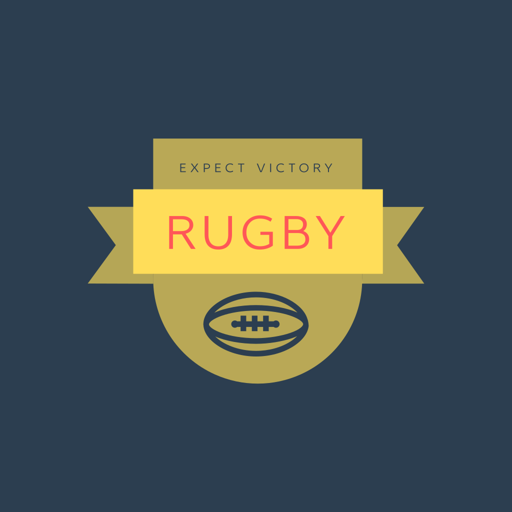 Logotipo Da Bola De Rugby