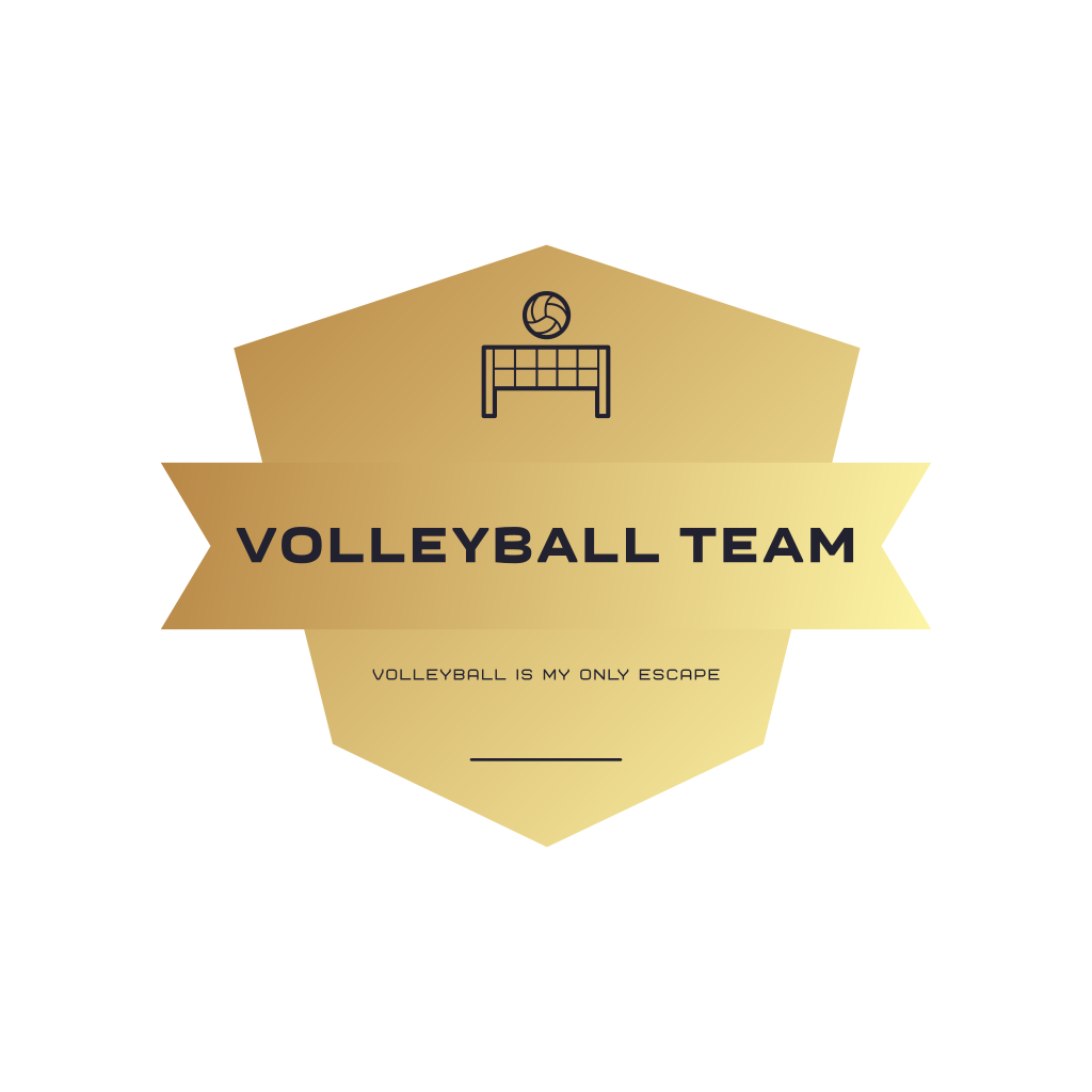 Red De Voleibol Y Logo De Pelota