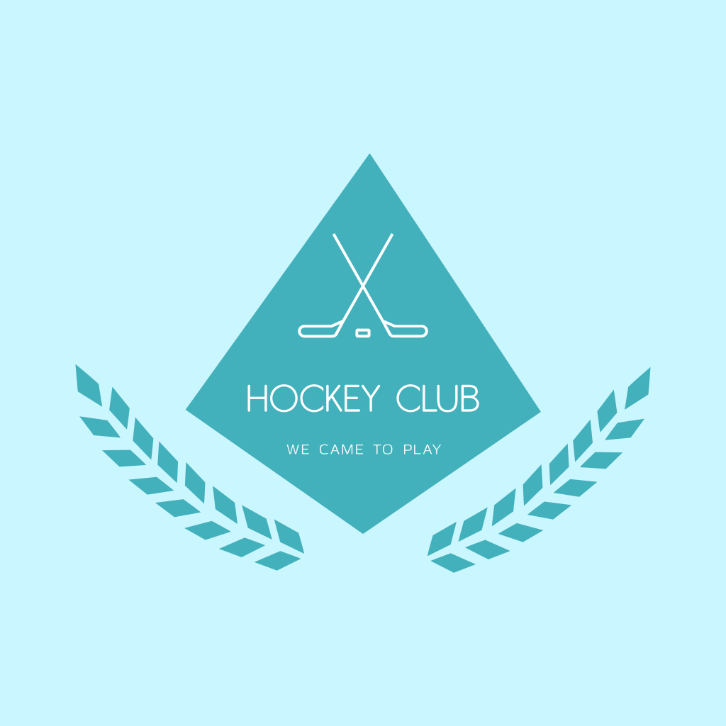 Logo De Bâtons De Hockey