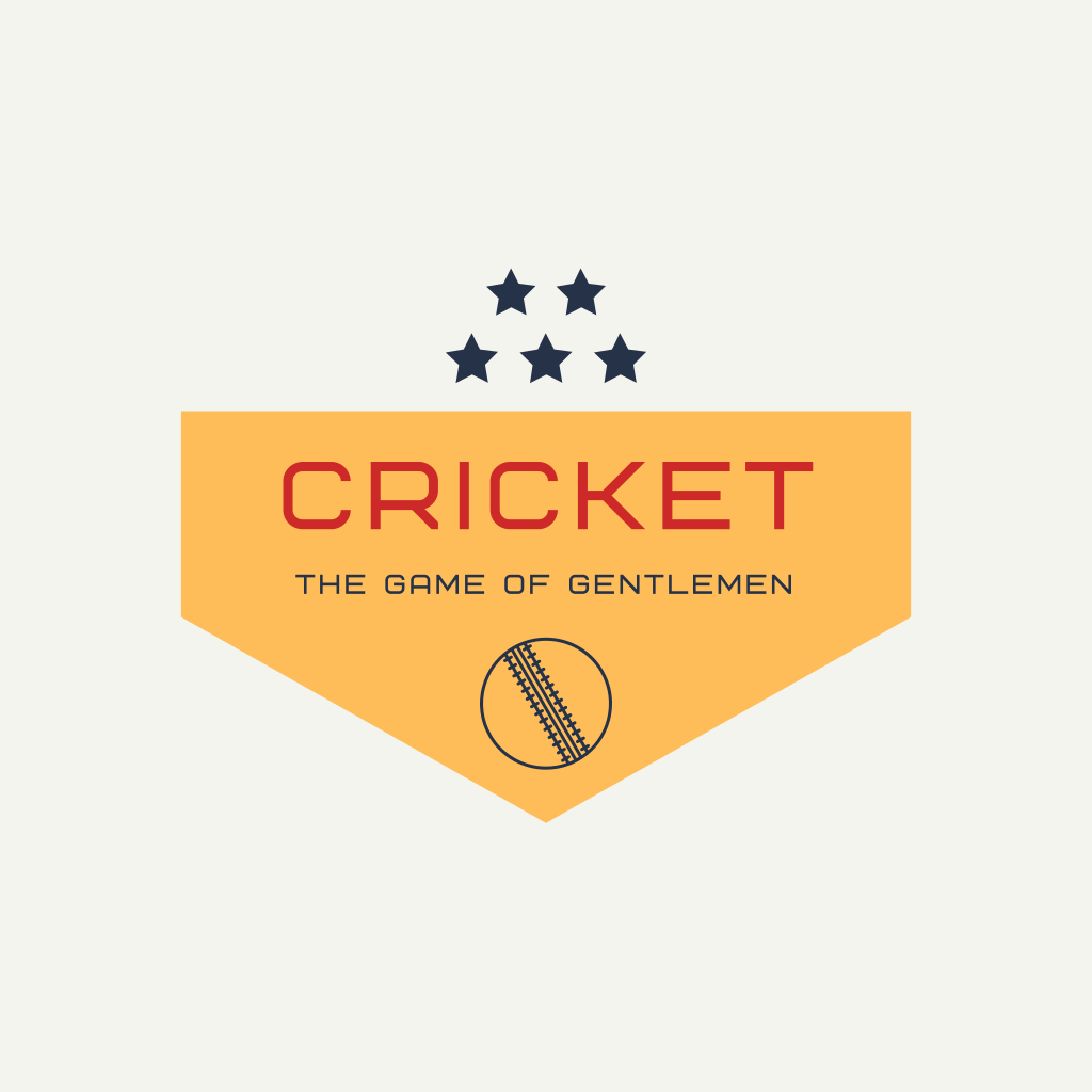 Logo De Pelota De Cricket
