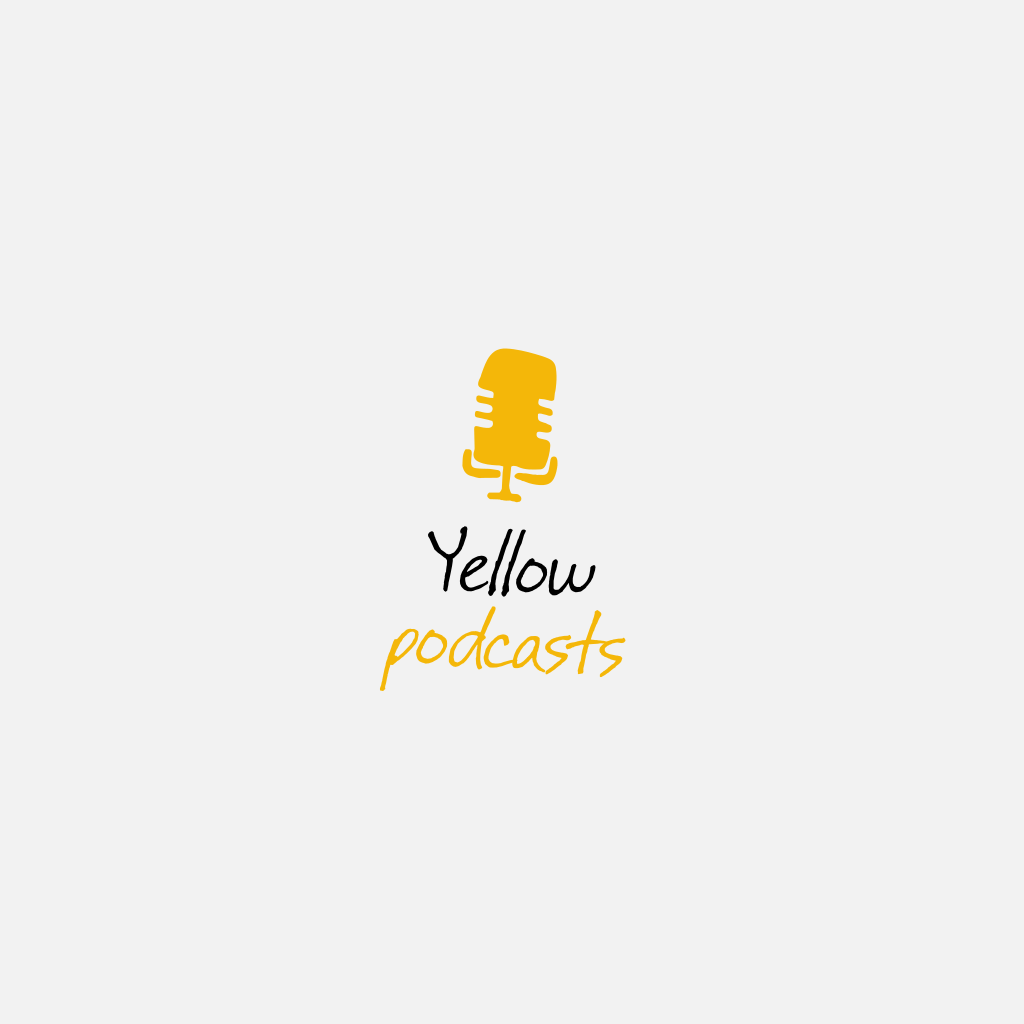 Желтый Микрофон Логотип
