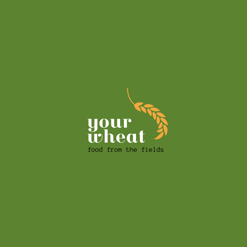Logo Verde Espiga De Trigo