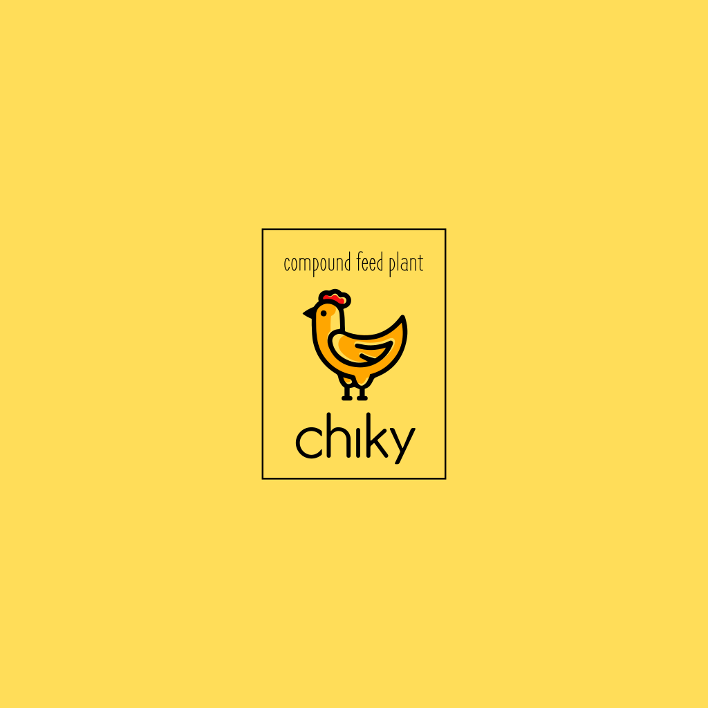 Курица Желтый Логотип