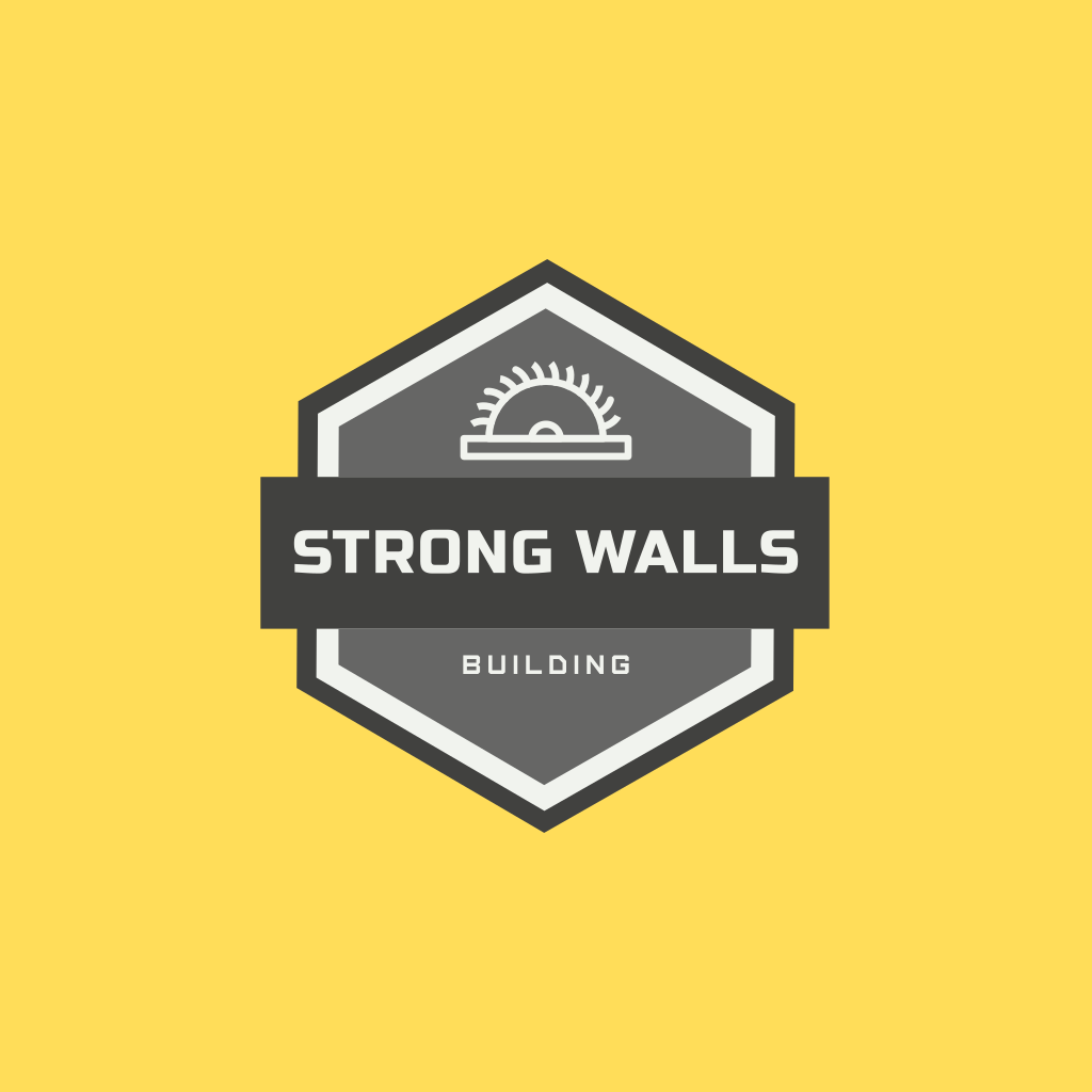 Gray Polygon Building logo Gray Polygon Building logo