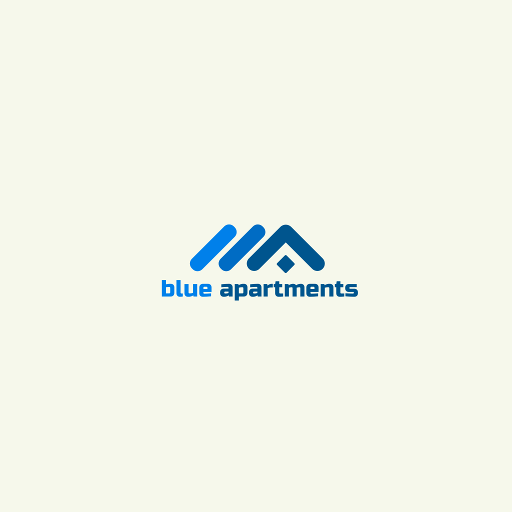 Logotipo De La Casa De Techo Azul