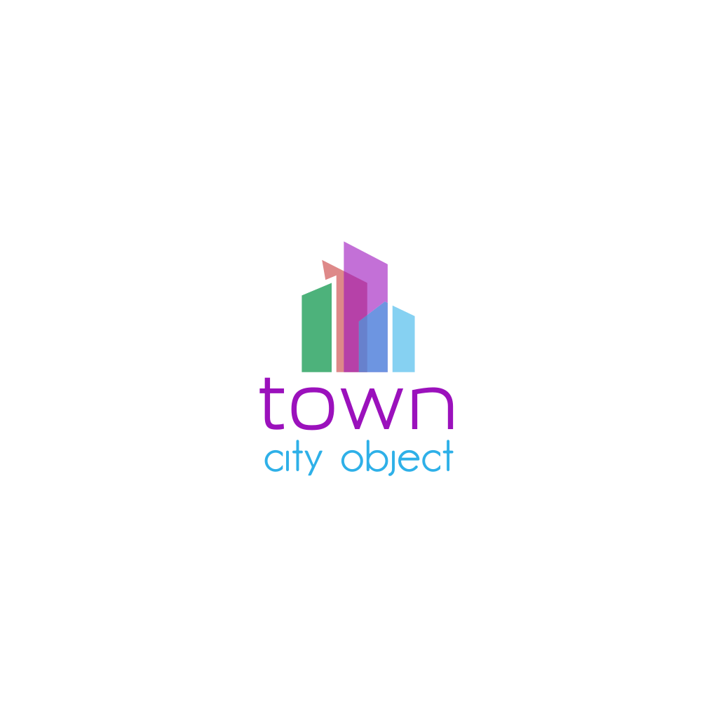 Abstract Colored Buildings logo Abstract Colored Buildings logo