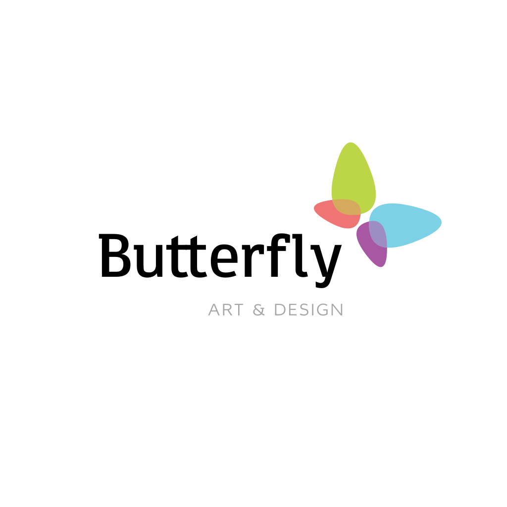 Красочный Логотип Бабочки
