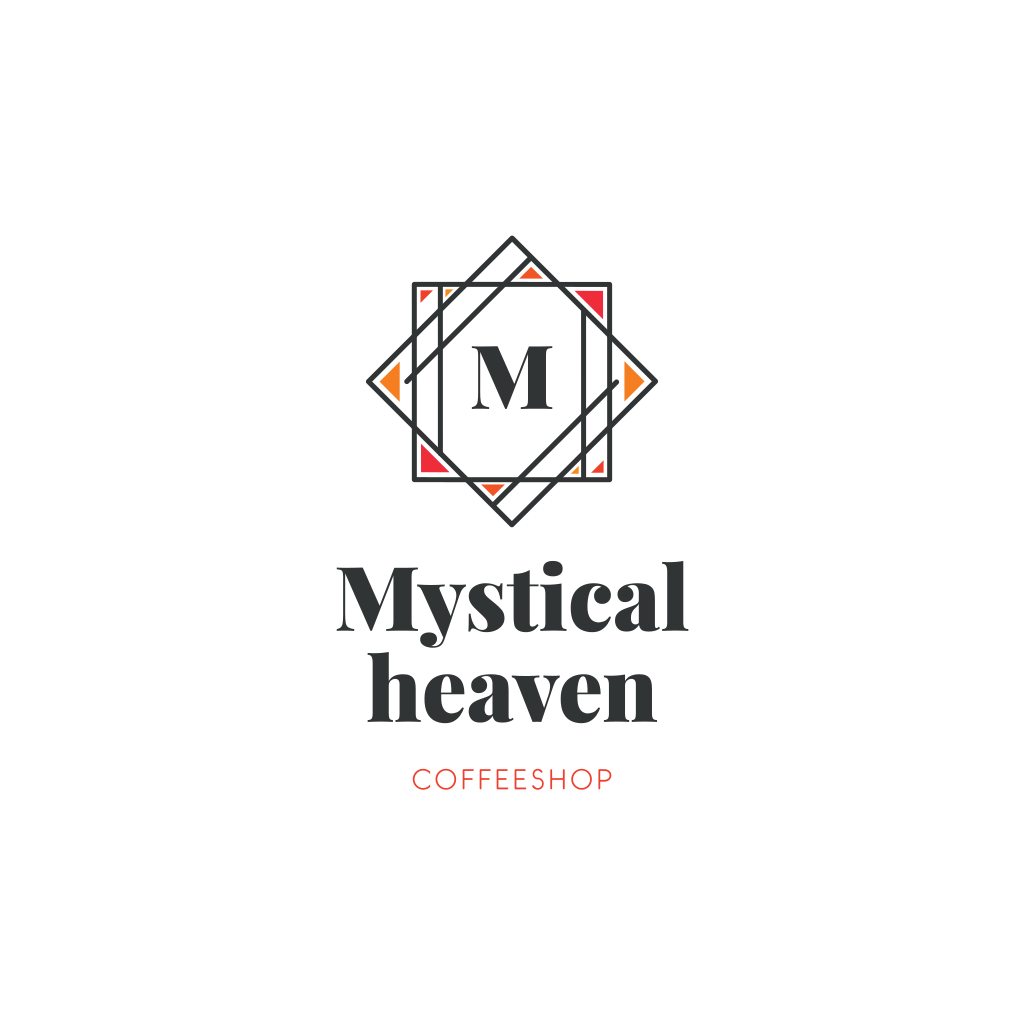 Buchstabe M Coffeeshop-logo