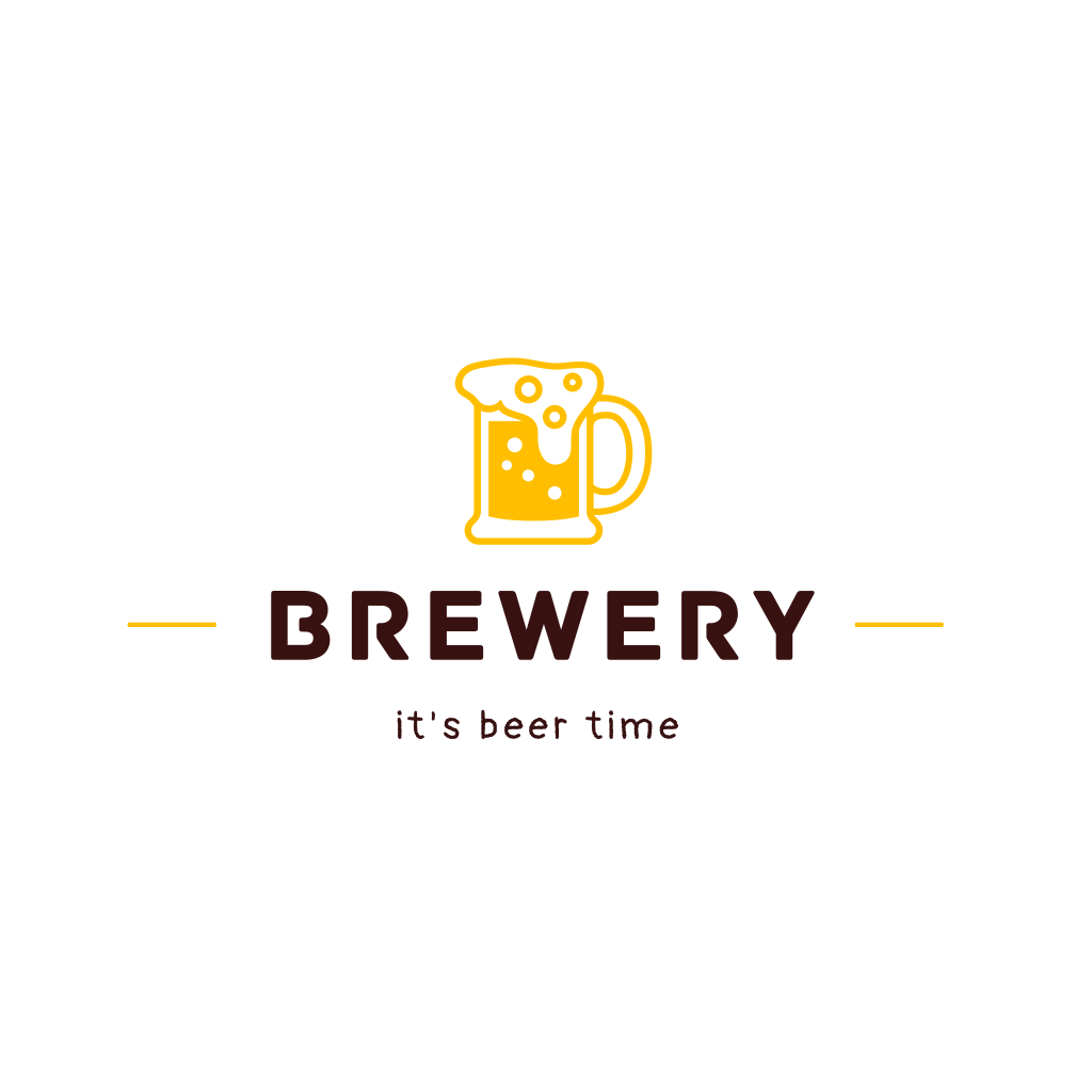 Logotipo De La Taza De Espuma De Cerveza