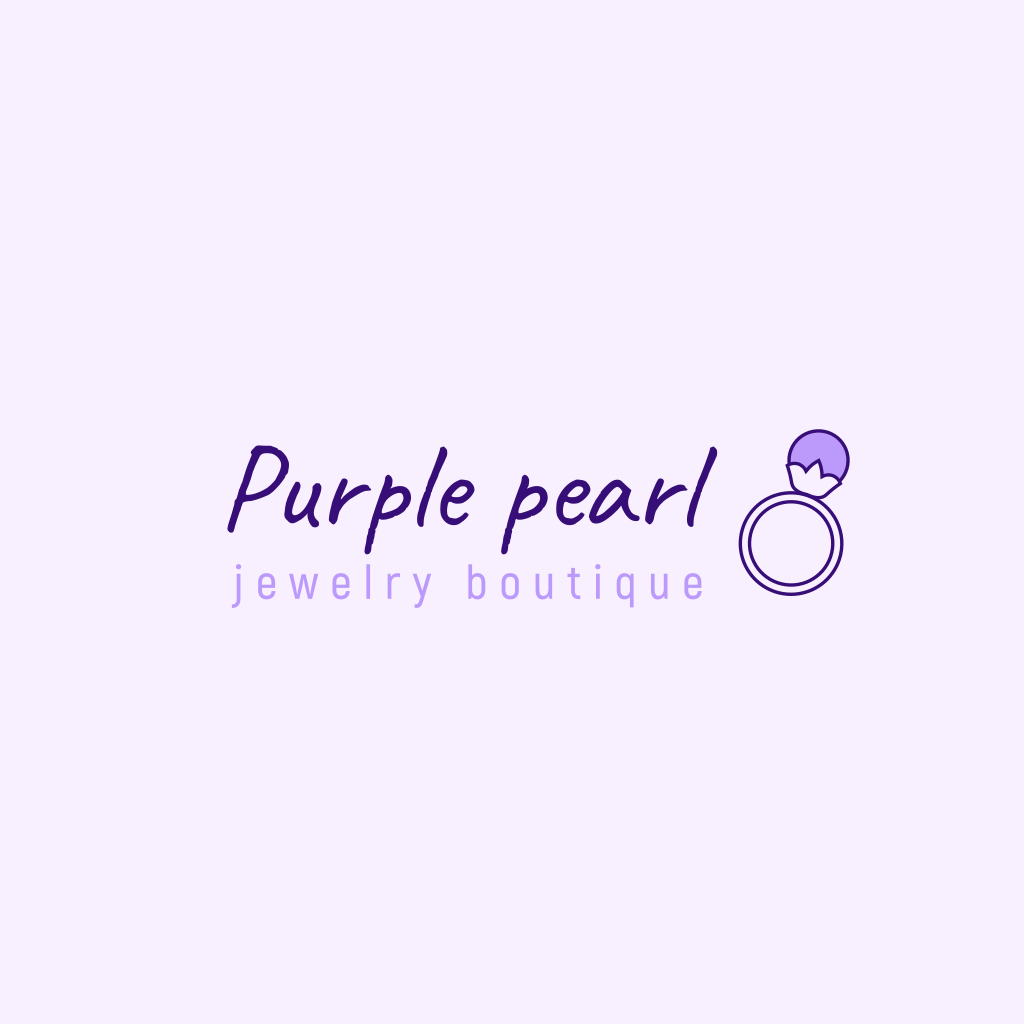 Фиолетовый Драгоценный Камень Кольцо Логотип