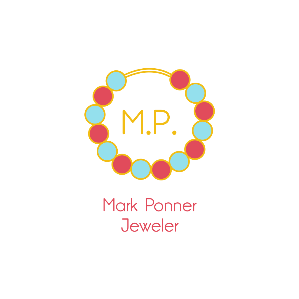 Colored Necklace Letters logo