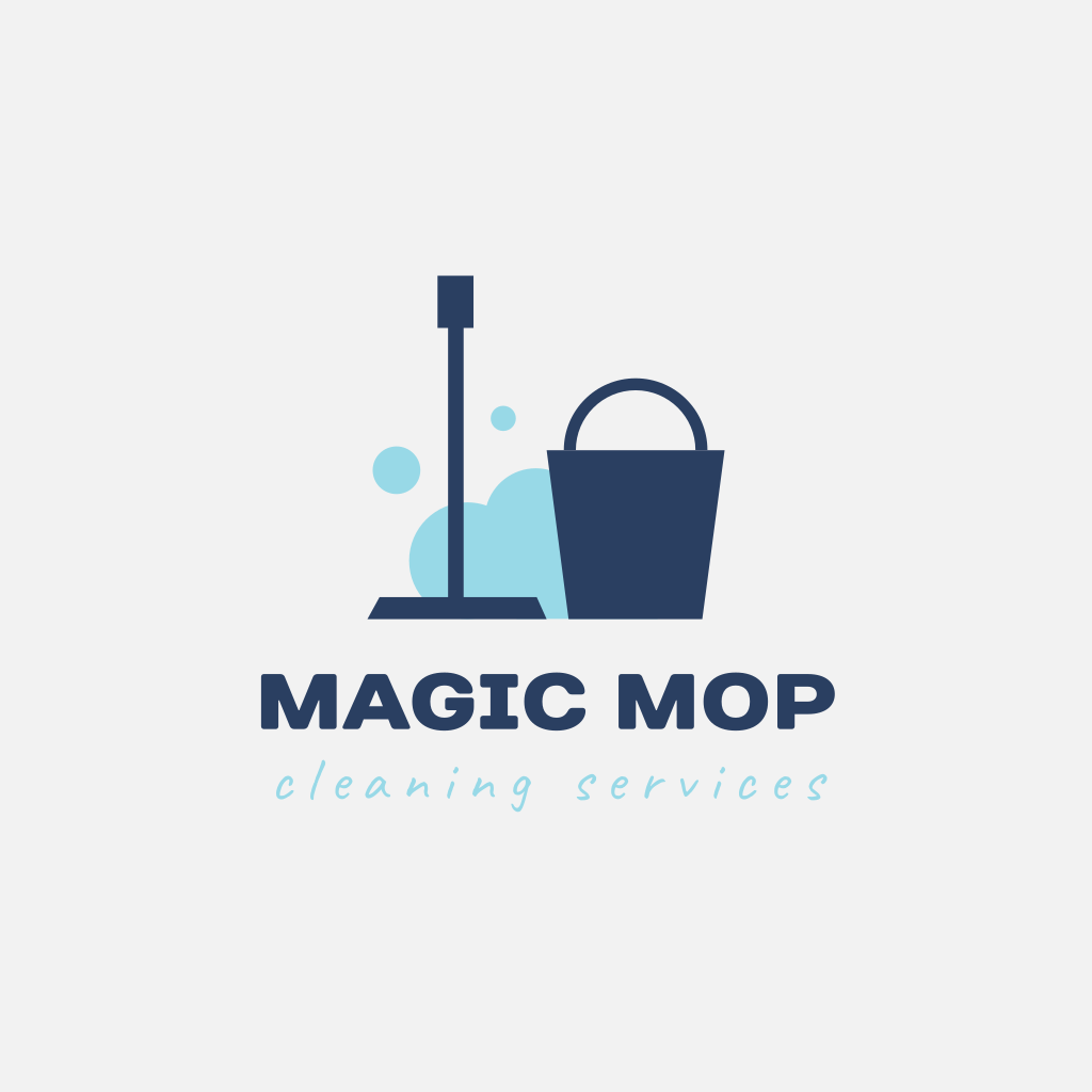 Mop & Bucket Logo - Turbologo Logo Maker