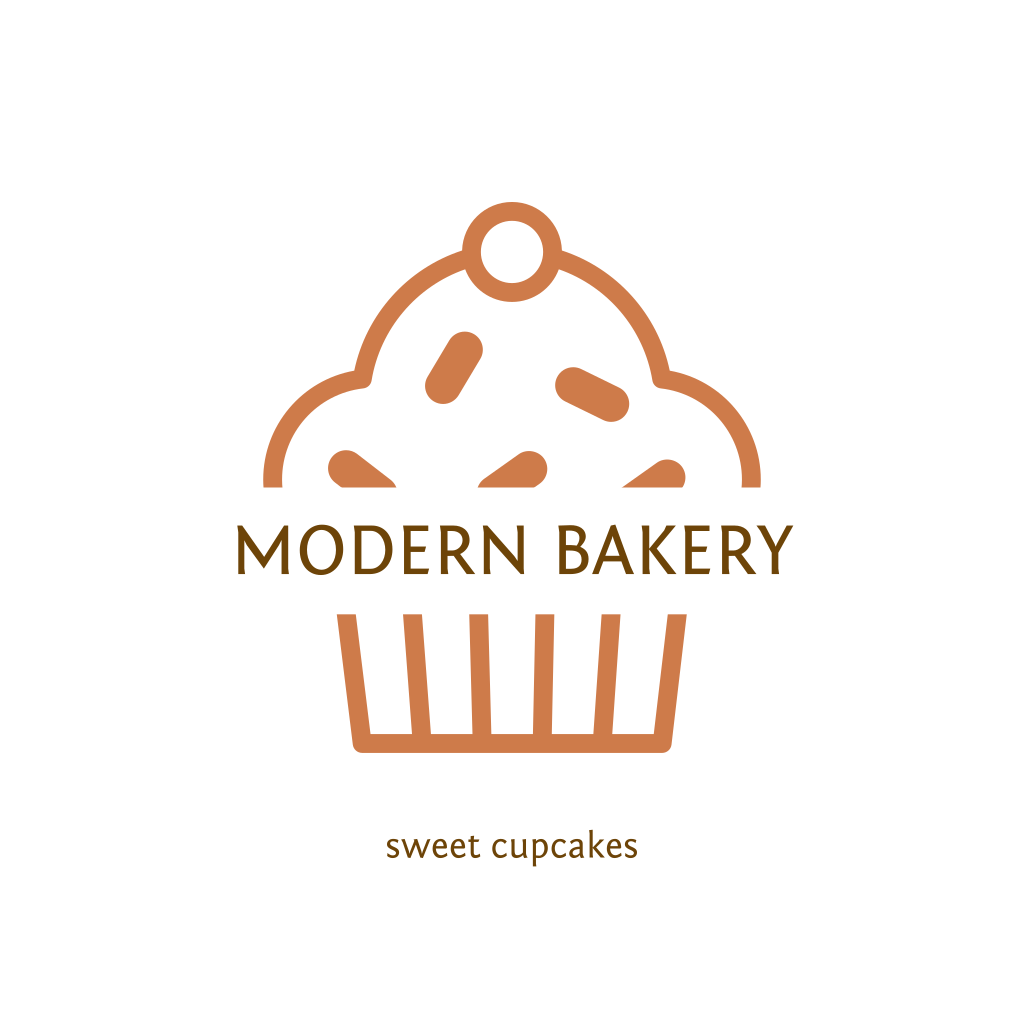 Süßes Cupcake-logo