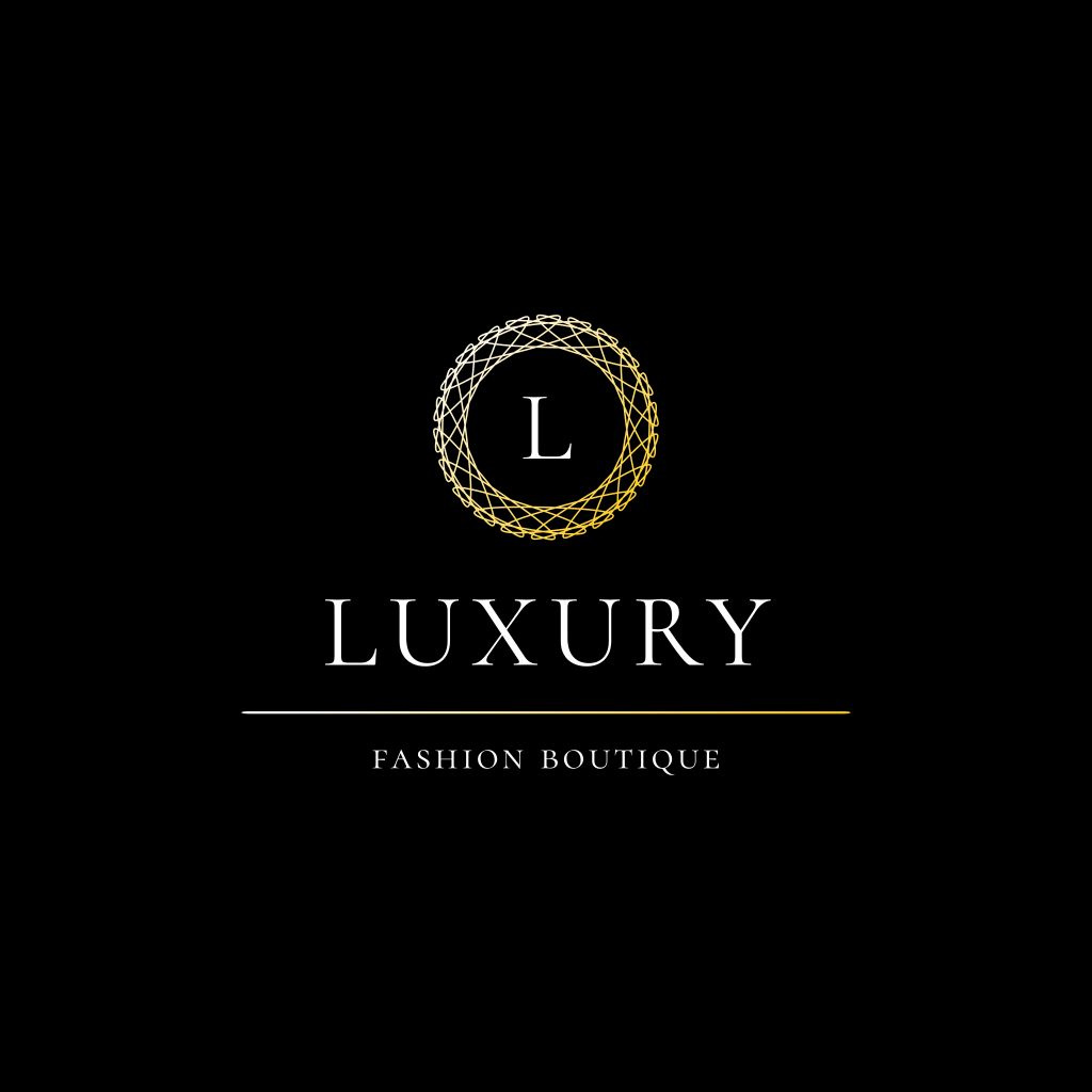 Luxus Schwarzes Logo
