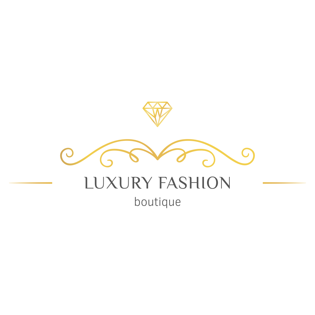 Logotipo De Luxo Ouro Diamante
