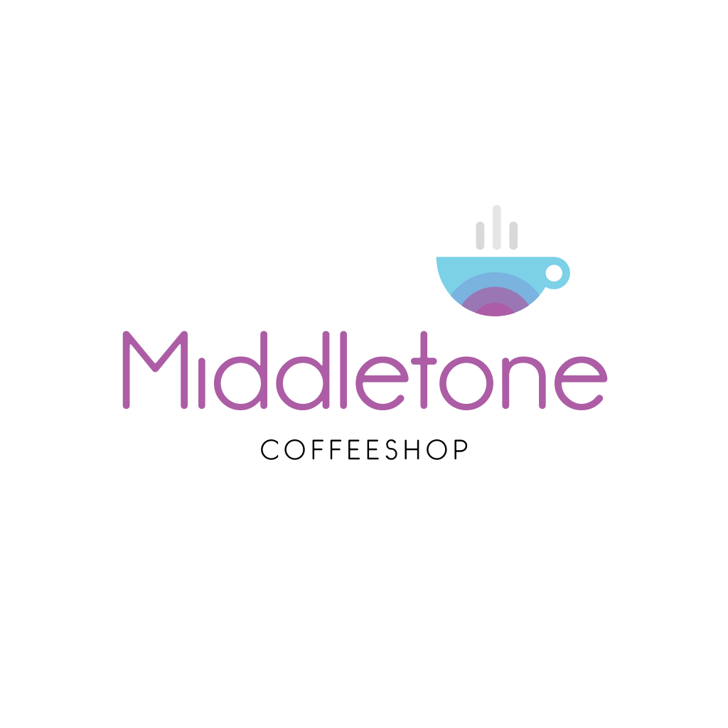 Gradient Coffee Cup logo Gradient Coffee Cup logo
