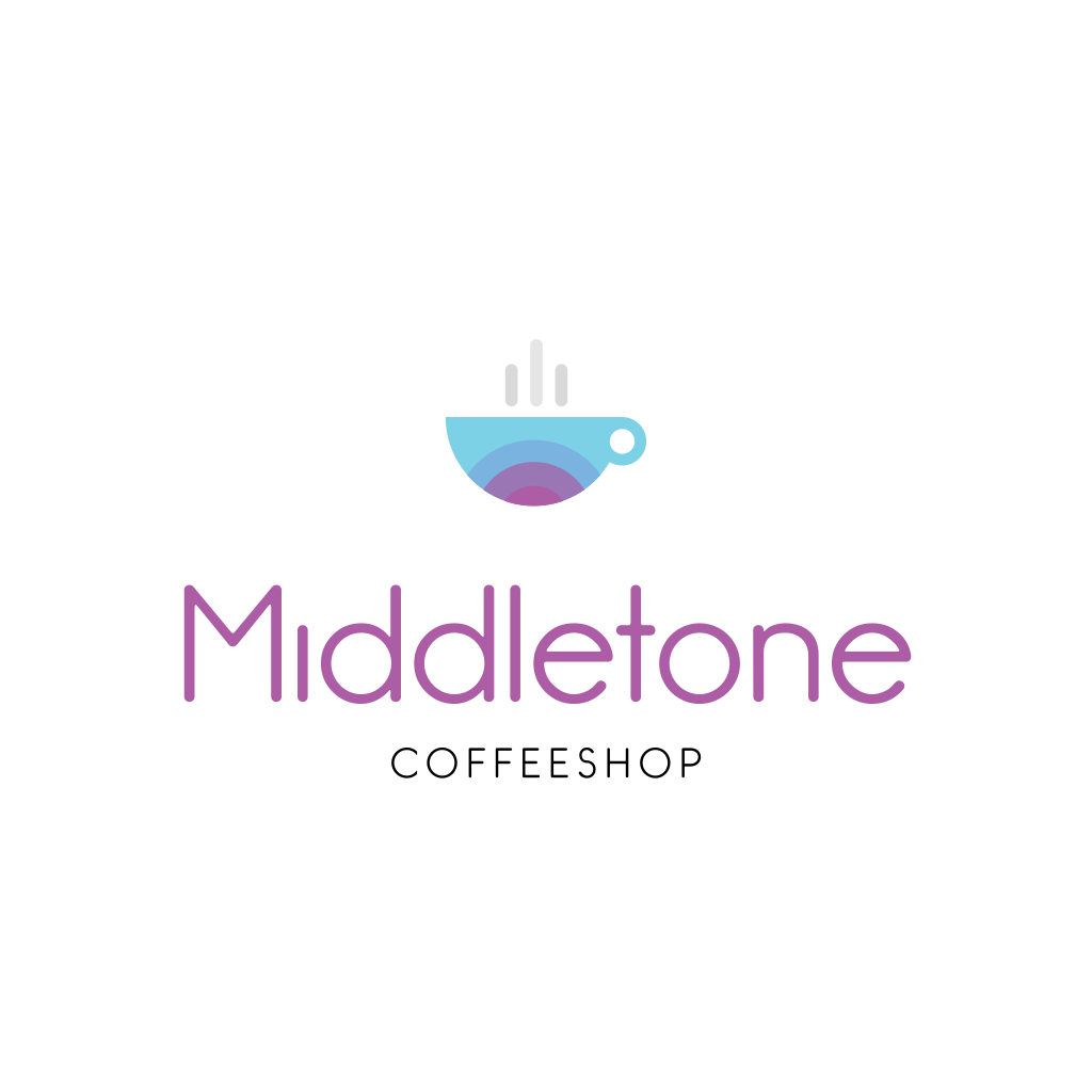 Gradient Coffee Cup logo