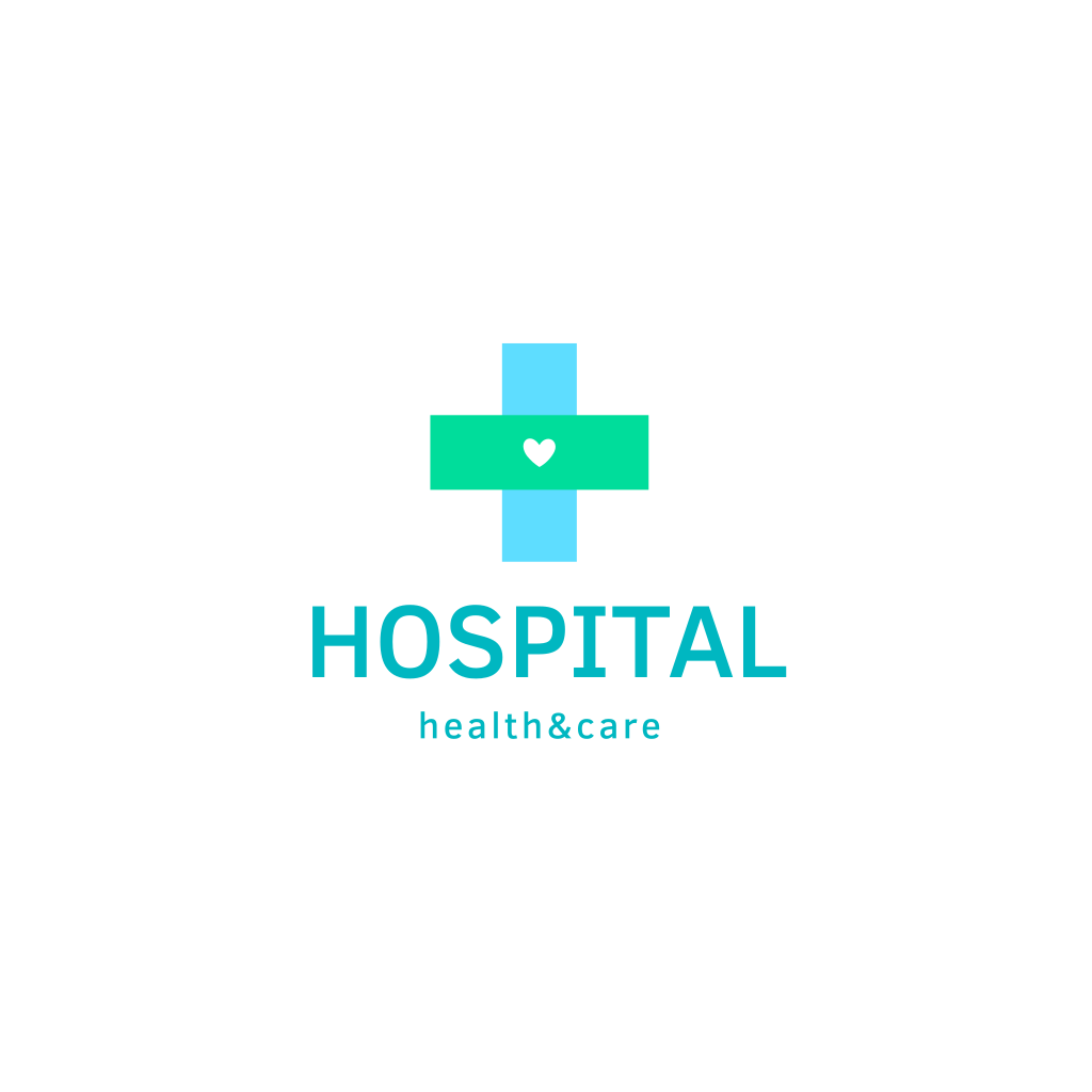 Double Colored Medical Cross logo Double Colored Medical Cross logo