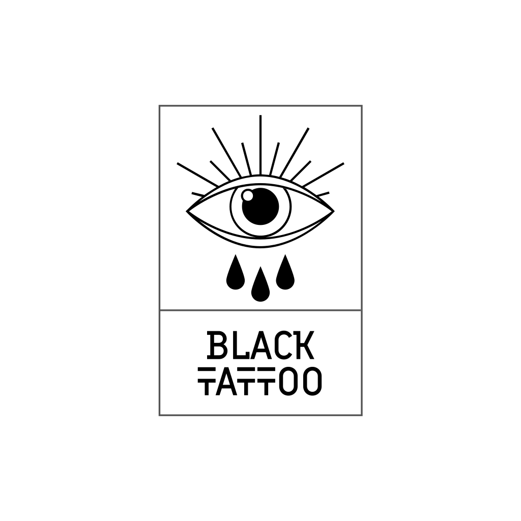Logotipo Do Olho Preto E Branco