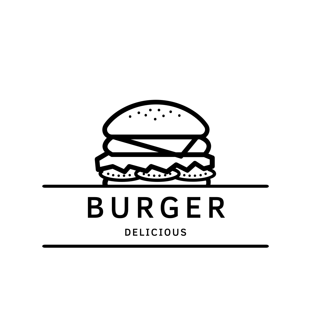 Burger Drawing logo Burger Drawing logo