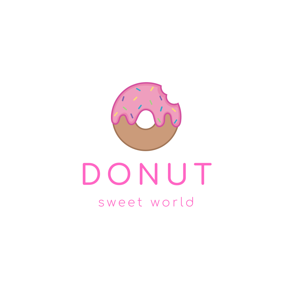 Розовый Пончик Логотип