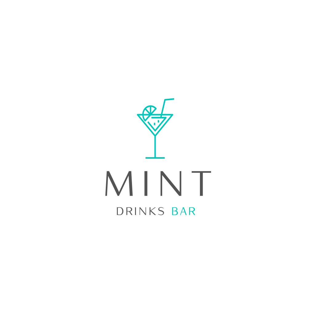 Mint Cocktail logo Turbologo Logo Maker