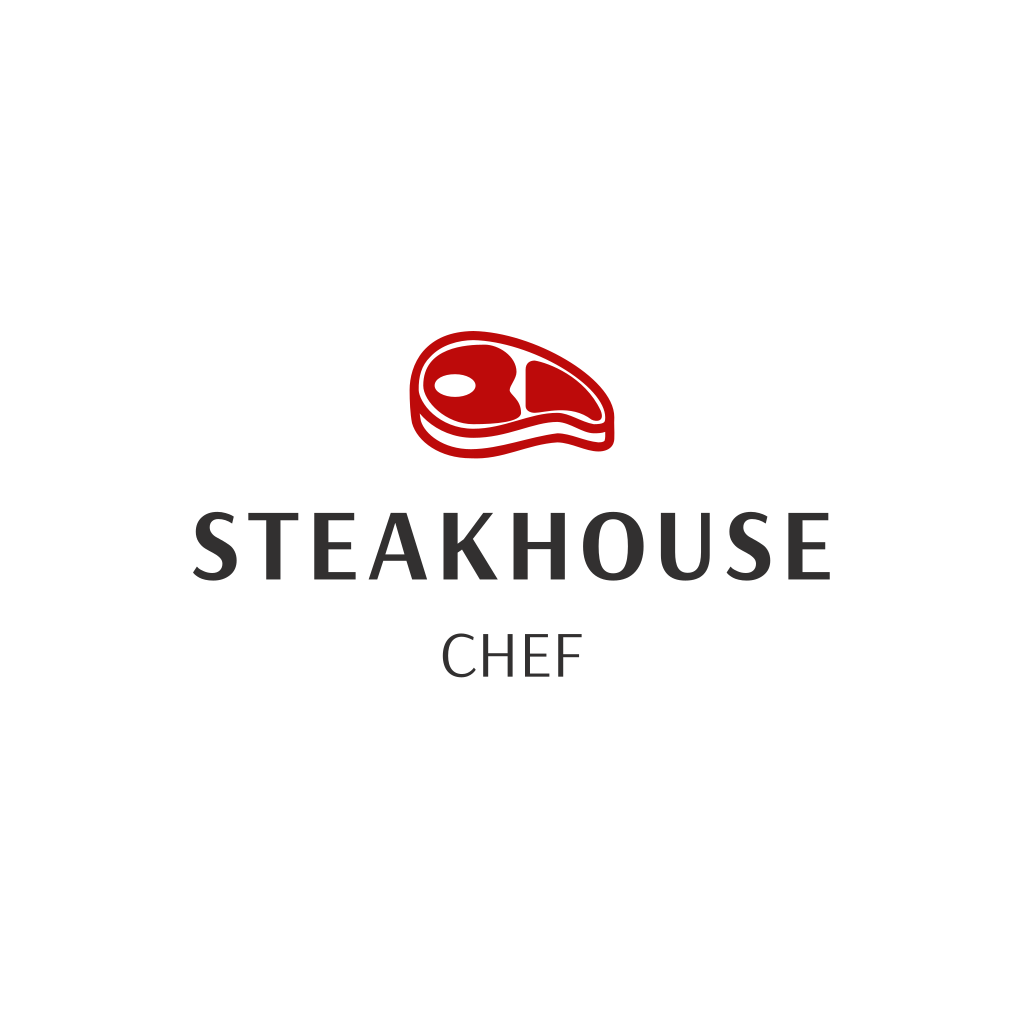 Red Drawing Steak logo