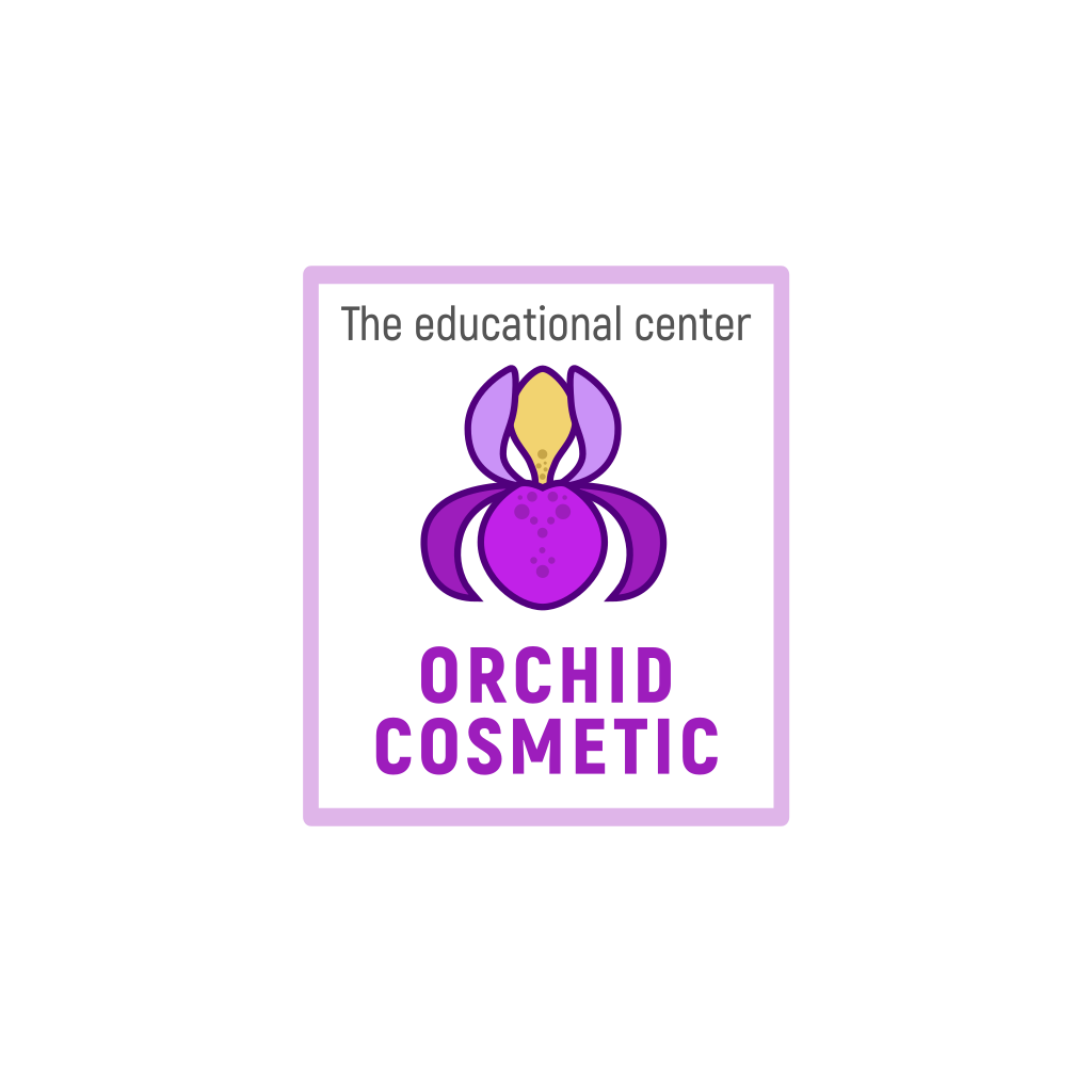 Purple Orchid Flower logo