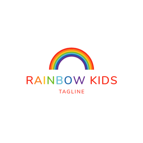 Rainbow Logo Concept stock illustration. Illustration of blue - 35889971