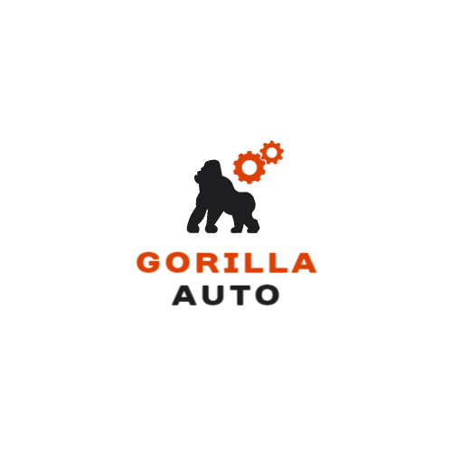 Schwarzes Gorilla & Zahnrad Logo Schwarzes Gorilla & Zahnrad Logo