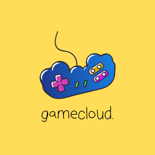 Logo De Nube En Forma De Gamepad Logo De Nube En Forma De Gamepad