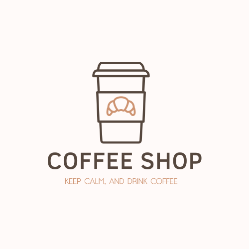 Kaffeetasse & Croissant Logo Kaffeetasse & Croissant Logo