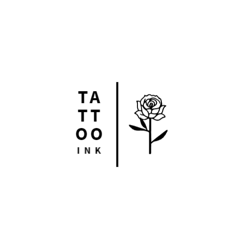 Logo Del Tatuaggio Rosa Nera Logo Del Tatuaggio Rosa Nera