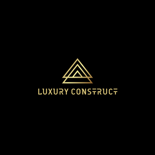Logotipo de triângulo dourado