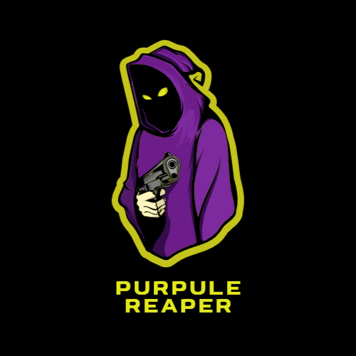Reaper with Gun logo Reaper with Gun logo