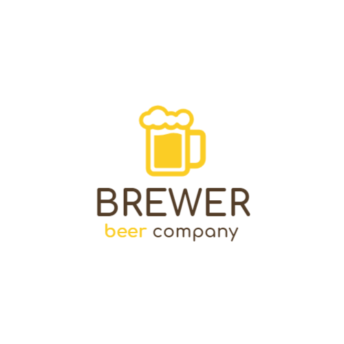 Logotipo Da Caneca De Cerveja Amarela Logotipo Da Caneca De Cerveja Amarela