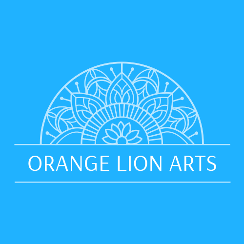 Orange lion logo