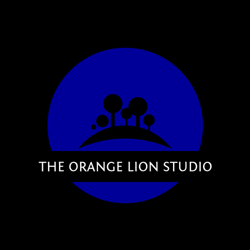 Orange lion logo