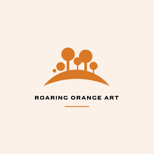 Orange lion logo