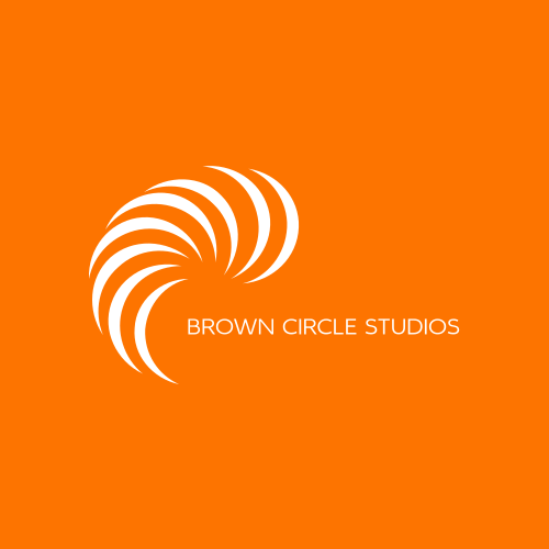 Brown circle logo