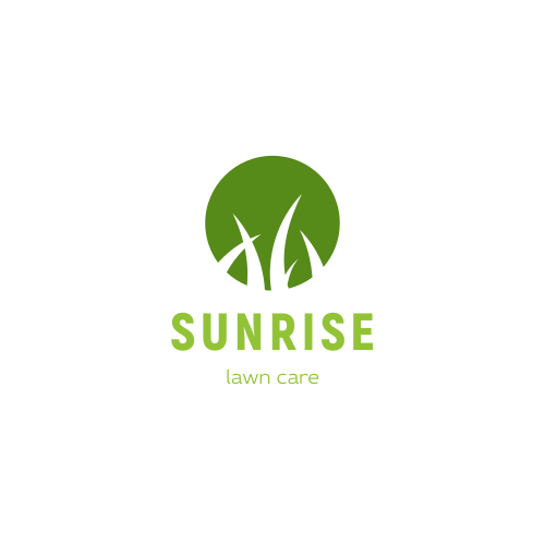 Logo cerchio verde e foglie