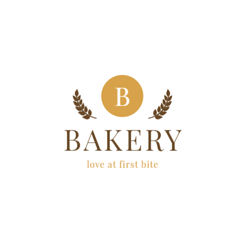 Buchstabe B Bäckerei Logo Buchstabe B Bäckerei Logo