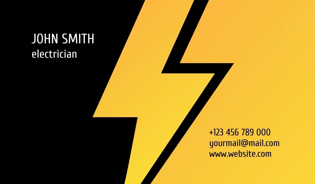 +123 456 789 000 Yourmail@mail.com Www.website.com, Electrician, John Smith Logo +123 456 789 000 Yourmail@mail.com Www.website.com, Electrician, John Smith Logo